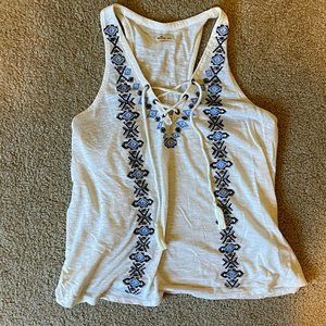 Hollister Cotton Lace Up Tank